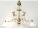 Bronze dragons gothic chandelier billiard Viollet-le-Duc Napoleon III XIXth