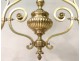 Bronze dragons gothic chandelier billiard Viollet-le-Duc Napoleon III XIXth