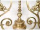 Bronze dragons gothic chandelier billiard Viollet-le-Duc Napoleon III XIXth