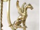 Bronze dragons gothic chandelier billiard Viollet-le-Duc Napoleon III XIXth
