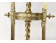 Bronze dragons gothic chandelier billiard Viollet-le-Duc Napoleon III XIXth