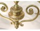 Bronze dragons gothic chandelier billiard Viollet-le-Duc Napoleon III XIXth