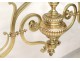 Bronze dragons gothic chandelier billiard Viollet-le-Duc Napoleon III XIXth