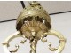 Bronze dragons gothic chandelier billiard Viollet-le-Duc Napoleon III XIXth