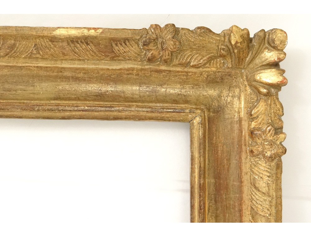 Regency carved gilt wood frame antique flowers frame french eighteenth