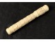 Carved ivory sewing needle holders holster Dieppe Mont Saint-Michel XIX