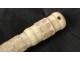 Carved ivory sewing needle holders holster Dieppe Mont Saint-Michel XIX