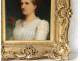 HST picture young woman portrait Jacques Wagrez frame stuccoed twentieth century