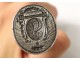 Seal coat of arms emblem stamp silver monogram flowers heart seal XVIII