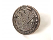Seal stamp bronze Saint Michael Parish Diocese of Montauban nineteenth Liais
