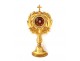 Reliquary monstrance paperolle golden oak wood Saint Vincent XIX