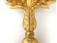 Reliquary monstrance paperolle golden oak wood Saint Vincent XIX