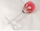 8 wine glasses Rhine cut crystal Baccarat France Genova color XX