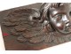 Sculpture carved wooden angel cherub putti head seventeenth century