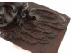 Sculpture carved wooden angel cherub putti head seventeenth century