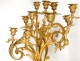 Trim pendulum fireplace candelabra bronze putti Amours Napoleon III 19th