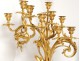 Trim pendulum fireplace candelabra bronze putti Amours Napoleon III 19th
