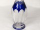 Service port 6 glasses of wine carafe cut crystal cobalt twentieth St. Louis