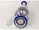 Service port 6 glasses of wine carafe cut crystal cobalt twentieth St. Louis