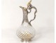 Baccarat crystal ewer small solid silver Minerva goldsmith Labat XIX