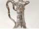 Baccarat crystal ewer small solid silver Minerva goldsmith Labat XIX