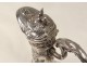 Baccarat crystal ewer small solid silver Minerva goldsmith Labat XIX