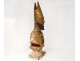 Carved wooden polychrome gilt reliquary bust reliquary Bishop Saint XVIIIè