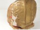 Carved wooden polychrome gilt reliquary bust reliquary Bishop Saint XVIIIè