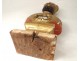 Carved wooden polychrome gilt reliquary bust reliquary Bishop Saint XVIIIè