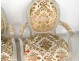 6 Louis XVI carved lacquered wood chairs stamp C. Leclerc XVIII