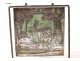 Gong bronze metal table Loys doe deer brassware Art Deco 1930 XX