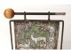 Gong bronze metal table Loys doe deer brassware Art Deco 1930 XX