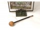 Gong bronze metal table Loys doe deer brassware Art Deco 1930 XX
