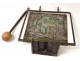 Gong bronze metal table Loys doe deer brassware Art Deco 1930 XX