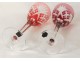 6 wine glasses Rhine Roemers St. Louis crystal color model Chantilly XXth