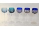 12 Rhine wine glasses Crystal St. Louis Roemers color model Riesling XXth