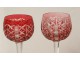 12 Rhine wine glasses Crystal St. Louis Roemers color model Riesling XXth