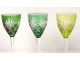 12 Rhine wine glasses Crystal St. Louis Roemers color model Chantilly XXth