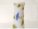 white opaline vase flowers foliage gilding nineteenth century Napoleon III