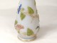 white opaline vase flowers foliage gilding nineteenth century Napoleon III