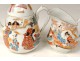 Tea Service 8 pieces porcelain tea cups Kutani Japanese geishas nineteenth