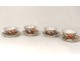 Tea Service 8 pieces porcelain tea cups Kutani Japanese geishas nineteenth