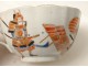 6 cups Japanese Kutani porcelain saucers samurai flags nineteenth