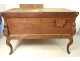 Louis XV commode pan Provencal cherry carved marble eighteenth century