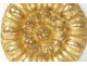 Elément de boiserie bois sculpté doré décoration fleur XVIIIème siècle