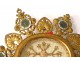 Golden brass reliquary enamel Marilla St. Maria palmette reliquary nineteenth