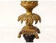 bronze candlesticks pair woman antique candlesticks Empire caryatids nineteenth