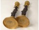 bronze candlesticks pair woman antique candlesticks Empire caryatids nineteenth