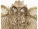 Firewall range English ormolu profile woman antique fireplace nineteenth