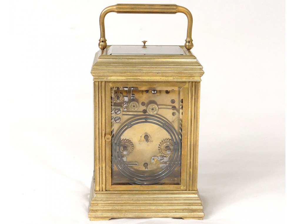 Ormolu clock travel Gustave Sandoz Breguet 19th Paris Palais Royal